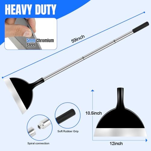 Snow Shovel, Floor Scraper, Snow Ice Flat Concrete Removal Tools - Image 5