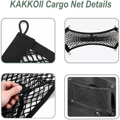 2 Layer Small Cargo Net, Cargo Storage Pocket Net, Mesh Elastic Pouch Organizer - Image 3