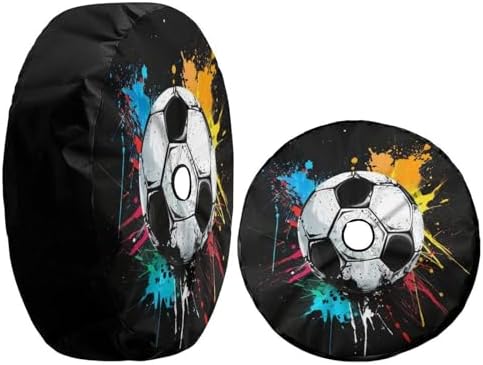 Soccer Ball Paint Spare Tire Cover - Image 3