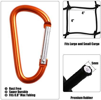 CZC AUTO Bungee Cargo Net 4x6Ft Stretches to 8x12Ft - Image 3