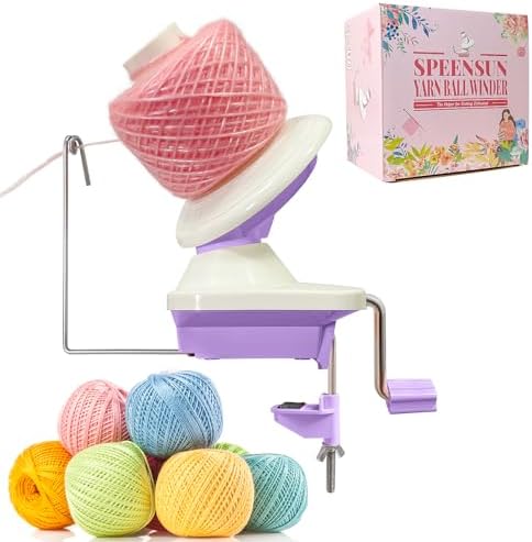 SPEENSUN 3.5 OZ Yarn Ball Winder, Low Noise Spinner by SPEENSUN
