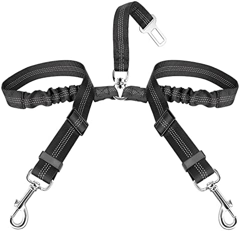 SlowTon Double Dog Seat Belt for Car by SlowTon