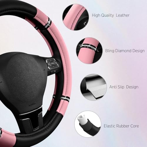 Road Comfort Leather Steering Wheel Cover – Premium Anti-Slip Car Steering - Image 4