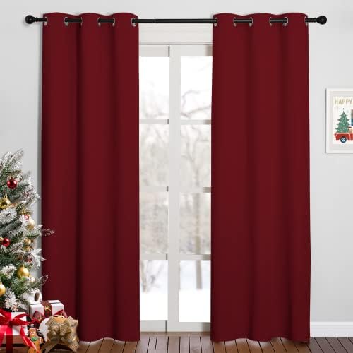 NICETOWN Burgundy Red Blackout Curtains by NICETOWN