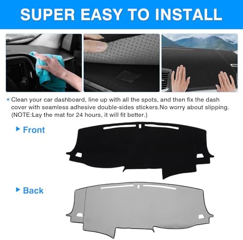Autorder Dashboard Cover Mat for Honda Pilot 2016-2022 / Passport 2019-2025 / - Image 5
