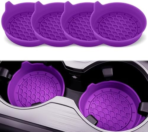 SINGARO Car Cup Holder Coaster, Silicone Cup Holder Insert, Universal Non-Slip by SINGARO