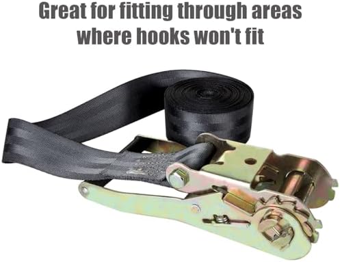 LISHIEN 4 Pack 2 Inch Endless Ratchet Strap Heavy Duty 20ft Tie Down Straps - Image 4