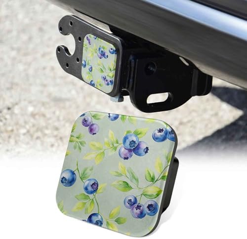 Blue Berry Watercolor Tow Hitch Covers Heavy Duty Rubber Trailer Hitch Cover 2" by Unknown