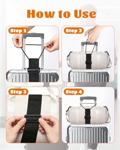 2-Pack Strong Adjustable Luggage Connector Straps - Image 6