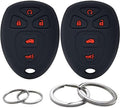 2Pcs Silicone 5 Buttons Key Fob Cover Remote Case Protector Skin Compatible by GFDesign