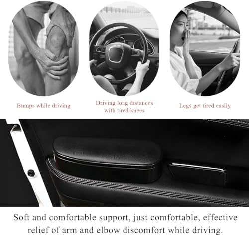 Yourkar Car Armrest Support Cover, Left Side Door Armrest Cushion Pad Extender - Image 4