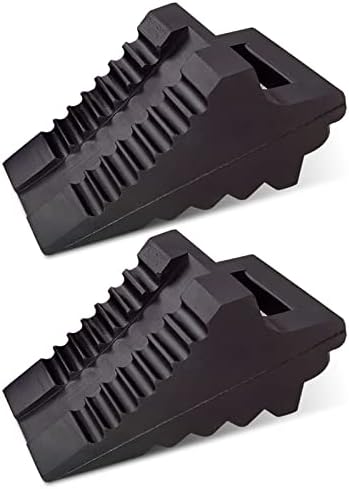 ROBLOCK Solid Rubber Wheel Chocks Heavy Duty Trailer Chock, G.V.W. Up to 4T by ROBLOCK