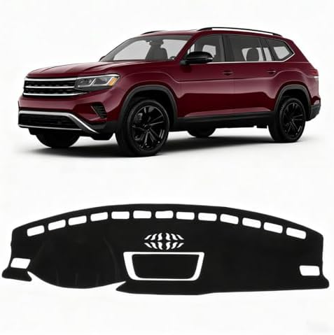 KUST Black Dash Cover for VW Atlas/Atlas Cross Sport 2018-2023 Dashboard Cover by KUST