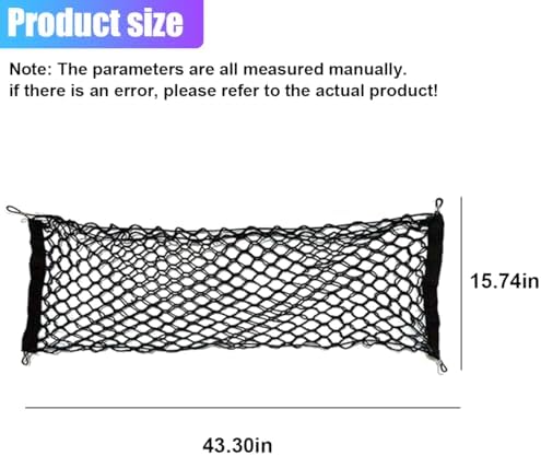 ZIMISI Car Cargo Net, Elastic Stretchable Car Trunk Cargo Storage Net - Image 2