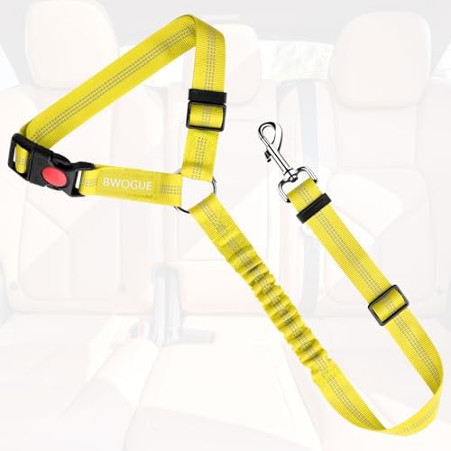 BWOGUE Dog Seat Belt for Car, Headrest Restraint Bungee Lead - Image 2