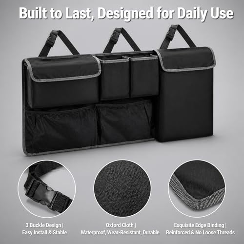 Car Trunk Organizer Storage Backseat Hanging Organizer Bag - Image 5