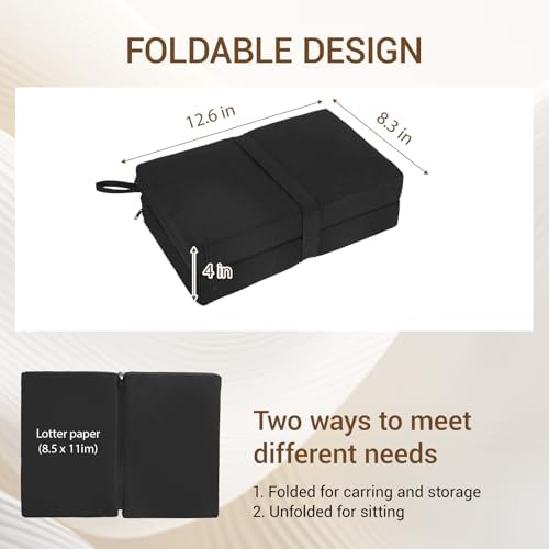 Multi-Functional Stadium Seat Cushions 2 Pack, Waterproof Oxford Filled - Image 2