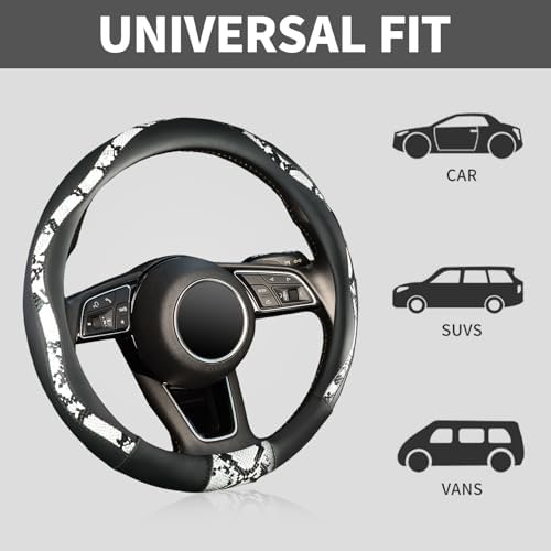 ZHOL Snake Skin Steering Wheel Cover - Image 5