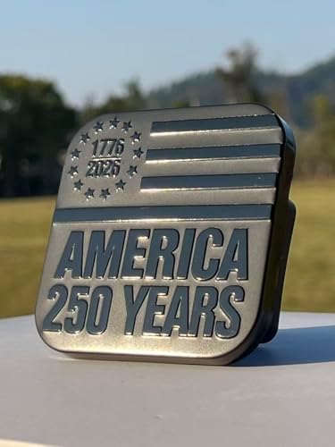 American Flag Hitch Cover, CAR-WASH-Safe, Rust & UV Resistant - Image 3