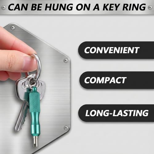 2 PCS Valve Core Removal Tool Keychain Stainless Steel Tire Valve Stem Tool - Image 4