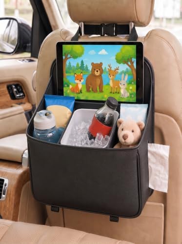 Brovik Car Backseat Organizer, Dry Wet Separation PU Leather Bag by Brovik