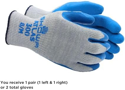 SHOWA Atlas 300 Original 1994 Crinkle Grip Work Gloves, - Image 3