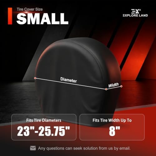 Explore Land Tire Covers 4 Pack Fit Tire Diameters 23-25.75 inch - Image 6
