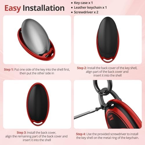 for Hyundai Key Fob Cover & Leather Keychain - Image 7