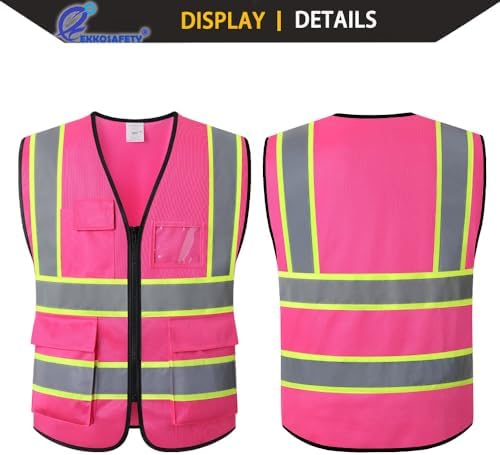 High Visibility Neon Safety Vest - Image 4
