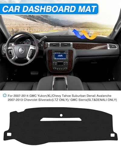 Cartist Dash Cover for 2007-2013 Chevy Chevrolet Silverado/GMC Sierra - Image 3