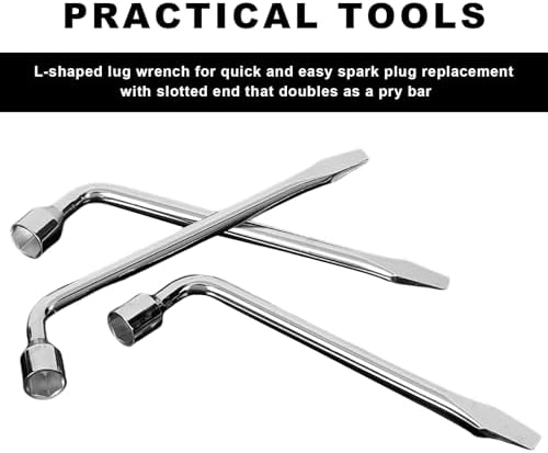 Car Spare Tire Wrench, 22mm L-Shaped Slotted End Socket Tire Replacement Tool - Image 3
