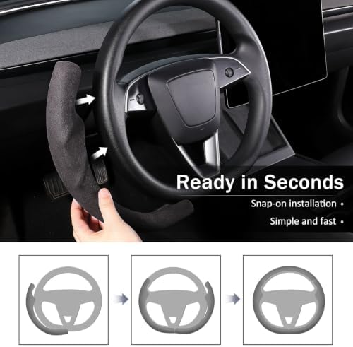 Steering Wheel Cover for Tesla Model Y 2025- Present/Model 3 Highland - Image 5