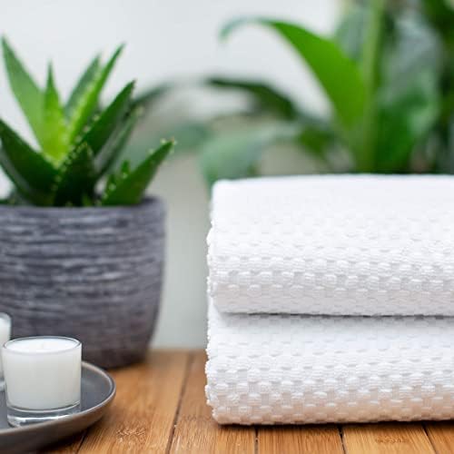 COTTON CRAFT Euro Spa Waffle Weave Bath Sheet - Image 4