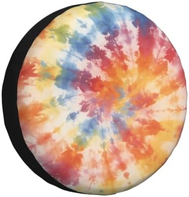 Tie Dye Spare Tire Cover Waterproof Wheel Cover 15 Inch Universal Fit by Unknown