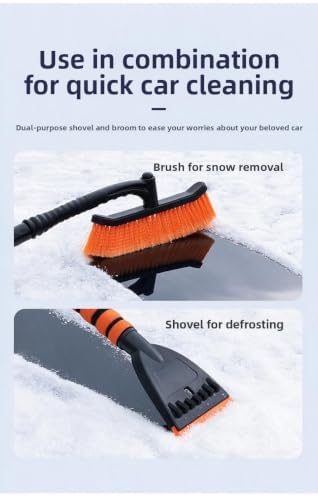 MUSM Snow Brush for Car, Extendable Ice Scraper - Image 6