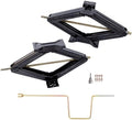 2 Sets of 5000lbs Black Steel RV Trailer Stabilizer Leveling Scissor Jacks by SEBLAFF