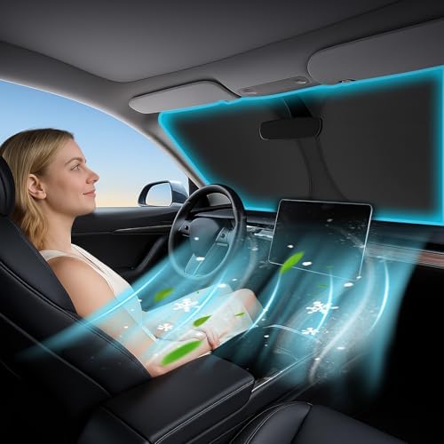 Magnelex Windshield Sun Shade for Kia Soul 2014-2019, Foldable Car Window - Image 6
