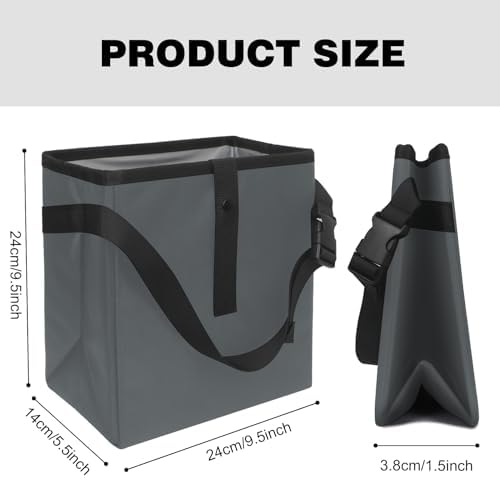 Homelove Car Trash Can, Leak-Proof Waterproof Trash Bin Collapsible Portable - Image 4