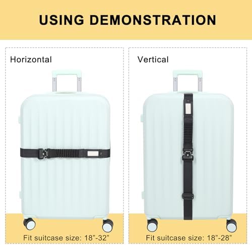 Vigorport Luggage Straps for Suitcases TSA Approved Suitcase Belt - Image 6