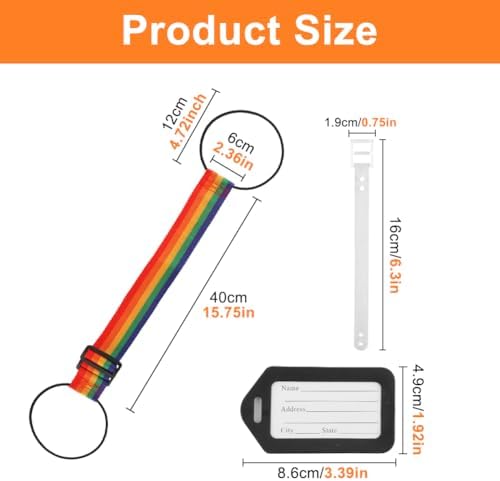 Luggage Strap Set, 4-Piece 10.2 to 15.7 inch Fabric Linking Bands and 2 Luggage - Image 2
