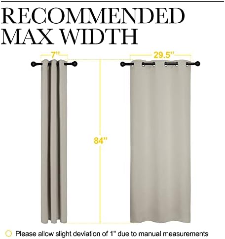 NICETOWN Blackout Curtains, 34 x 84-inch - Image 7