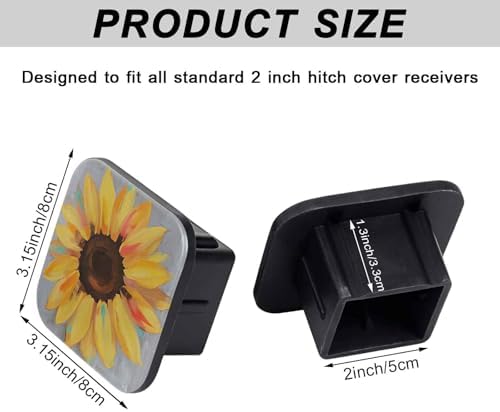 2" Trailer Hitch Cover Rubber Receiver Tube Cap Trailer Hitch Covers - Image 2