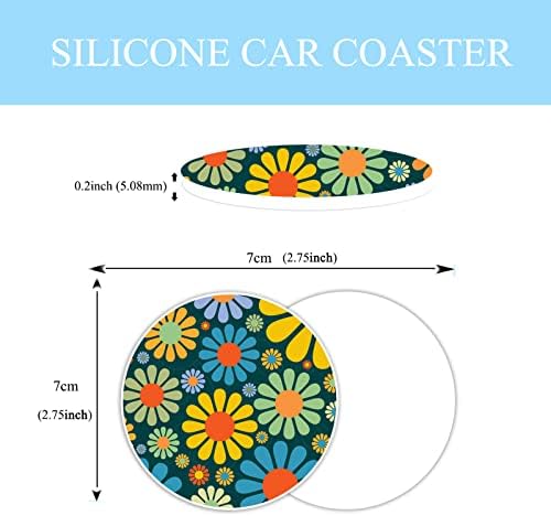 Hippie Daisy Flower Steering Wheel Cover - Image 3