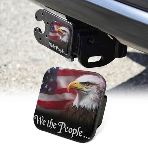 2 Inch Eagle American Flag Trailer Hitch Cover Rubber Receiver Tube Plug Cap by Unknown