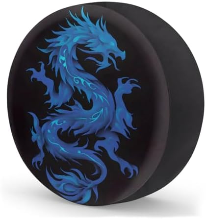 Blue Dragon Art Spare Tire Cover Dust-Proof Wheel Protector - Image 2