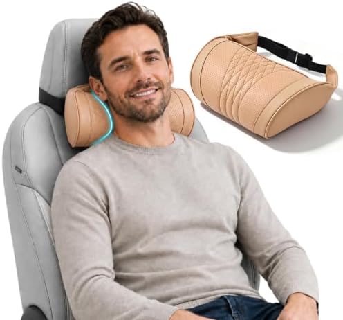 Universal Memory Foam Car Headrest Neck Pillow, Ergonomic Memory Foam Car by VUCHEET