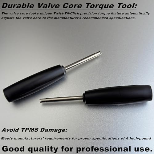 2 Pieces Valve Core Torque Tool, Avoid TPMS Damage, Valve Core Removal and - Image 2