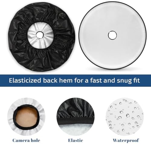 Spare Tire Cover with Backup Camera Hole Fit - Image 3