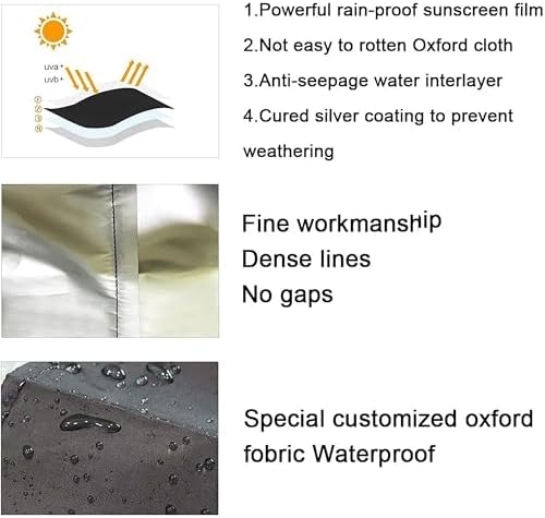 4 Tire Storage Cover, Heavy Duty Waterproof Fade Resistant Wheel Protector - Image 4