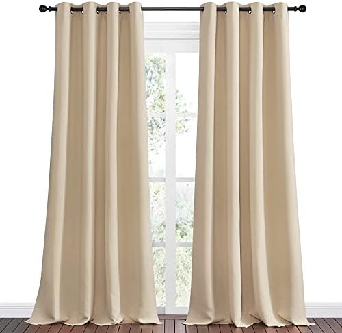NICETOWN Biscotti Beige Blackout Curtains - Image 2